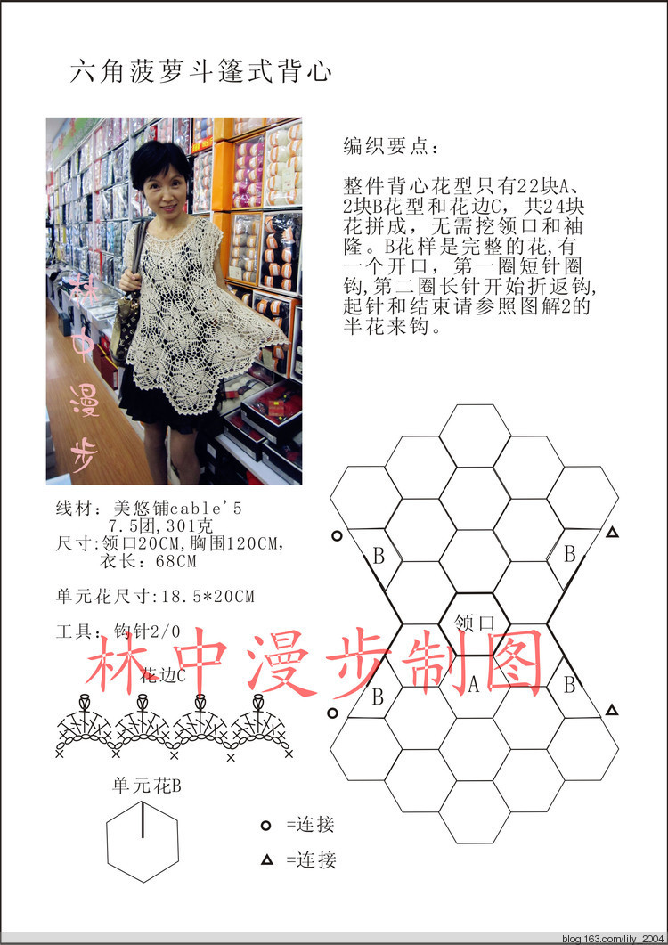 【Lily手工】--圓舞--小馬版六角裙衣 - Lily - Lily的手工編織天地