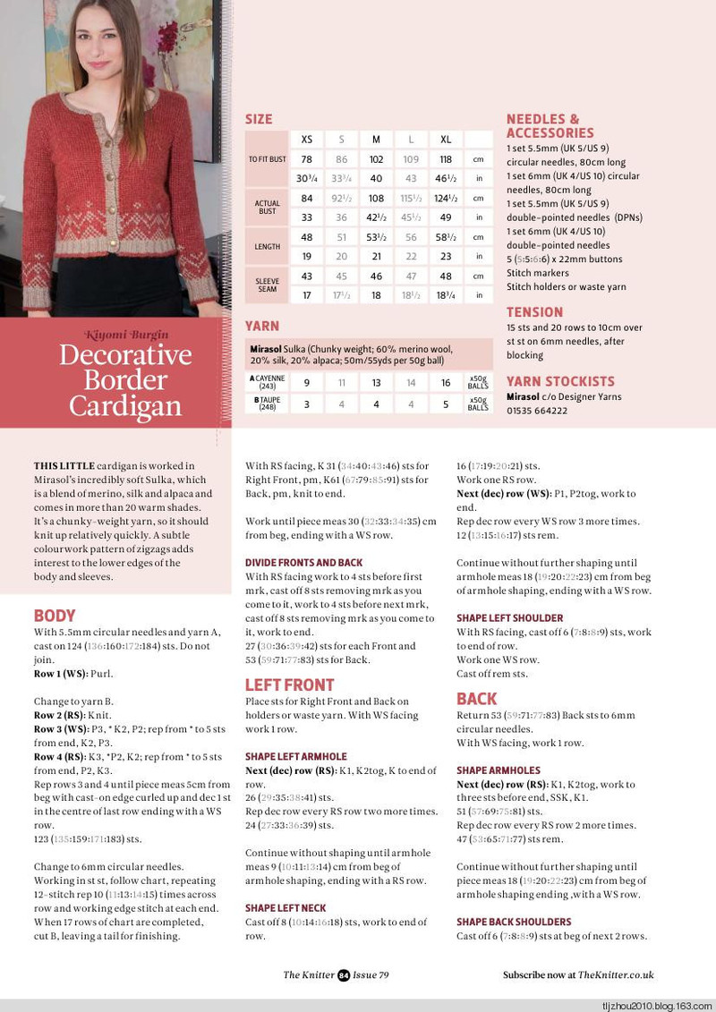 The Knitter Issue 79 2014 - 紫蘇 - 紫蘇的博客