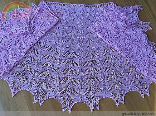 Ice Cream Cones Shawl - 木棉花 - 雨茫茫，霧茫茫，盼望花開，花已落……