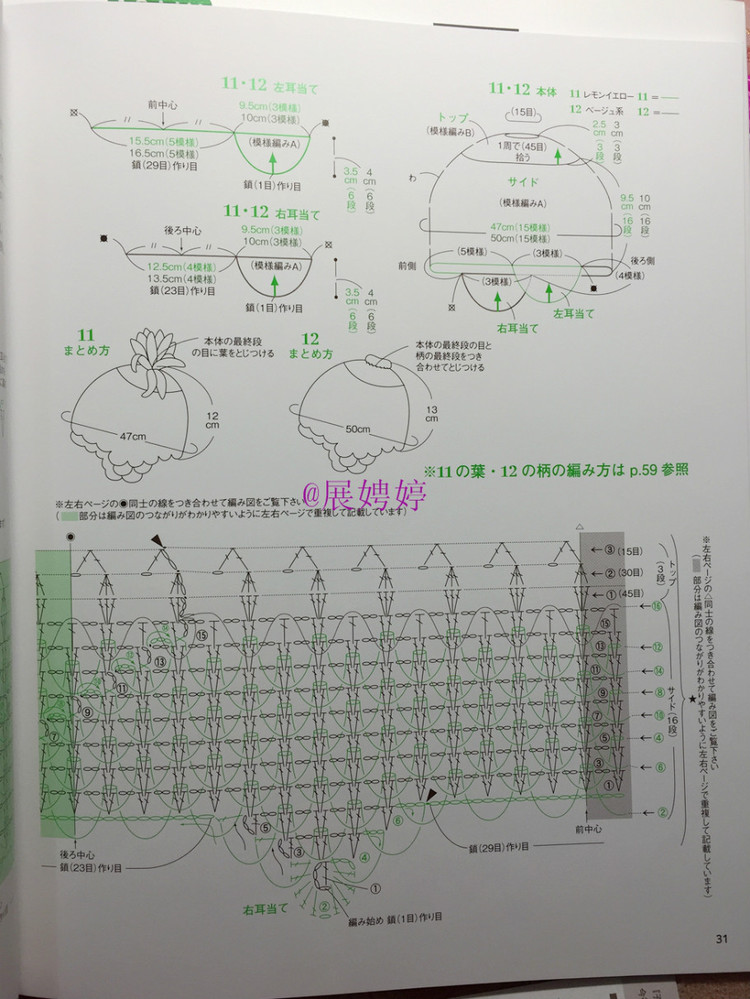 展娉婷新年禮物第二發(fā)：簡(jiǎn)單！鉤針編織孩子喜歡的水果·蔬菜·甜點(diǎn)帽子 - 展娉婷 - 展娉婷的鉤針世界