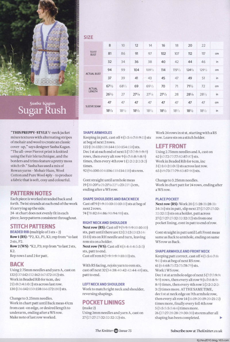 The Knitter №75 2014 - 紫蘇 - 紫蘇的博客