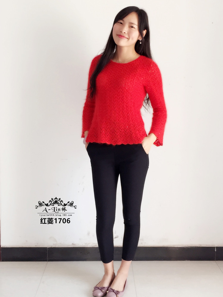【A-Lin林】紅菱--無(wú)需打底的精致鉤衣1706 - A-Lin林 - A-Lin的手工博客