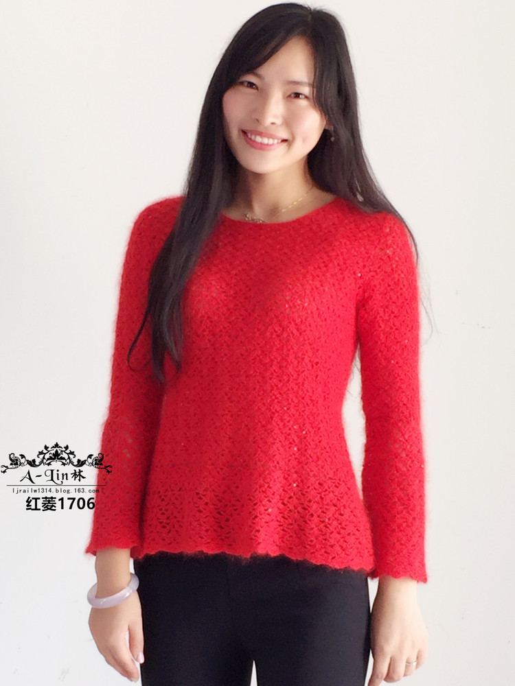 【A-Lin林】紅菱--無(wú)需打底的精致鉤衣1706 - A-Lin林 - A-Lin的手工博客