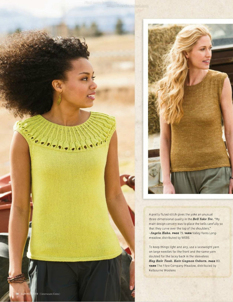 Interweave Knits Summer 2014 - 輕描淡寫 - 輕描淡寫