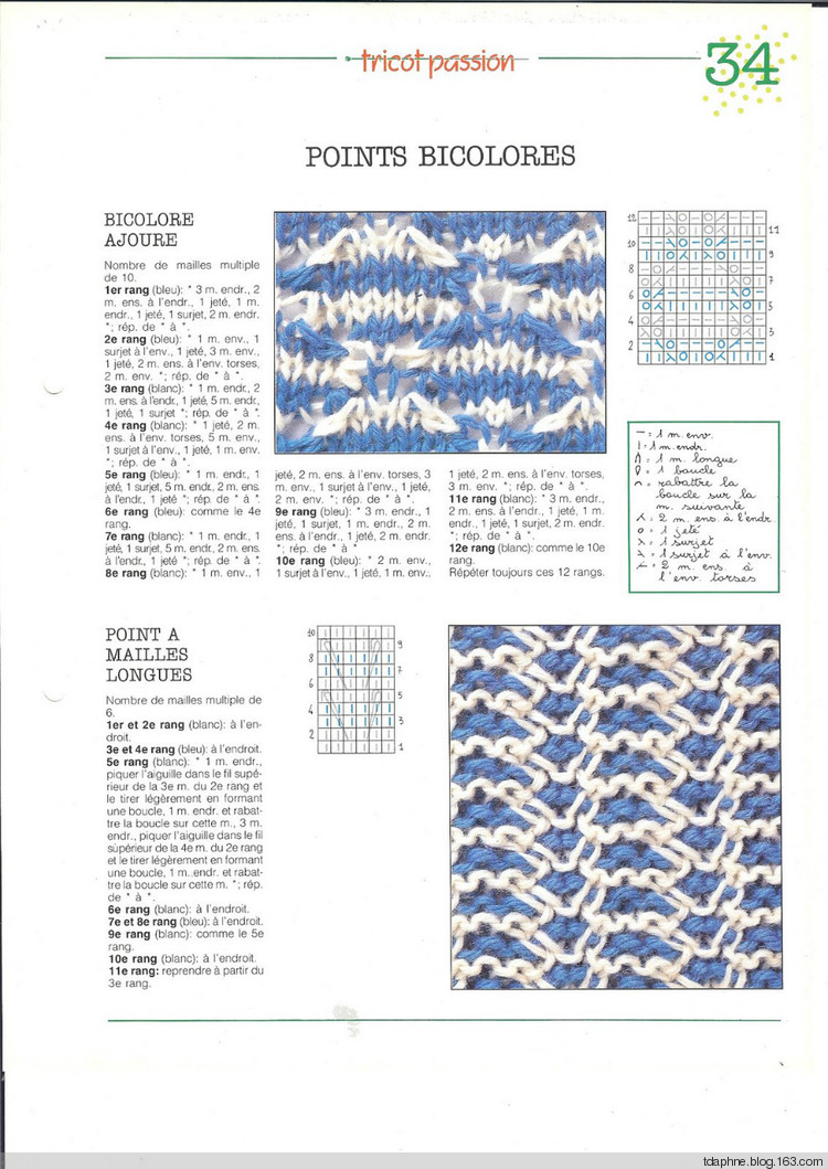 Tricot passion Points classeur N°2法國編織基礎書2圖解秘籍51-100 - Daphne Tsui - 因為愛所以愛