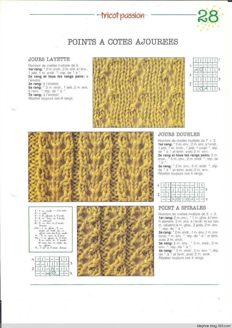 Tricot passion Points classeur N°2法國編織基礎書2圖解秘籍51-100 - Daphne Tsui - 因為愛所以愛