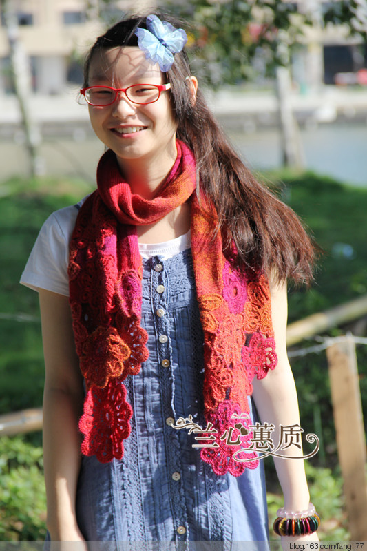 山菊花圍巾~~（蘭心蕙質(zhì)2014） - 蘭心蕙質(zhì) - 蘭心蕙質(zhì)藍云海