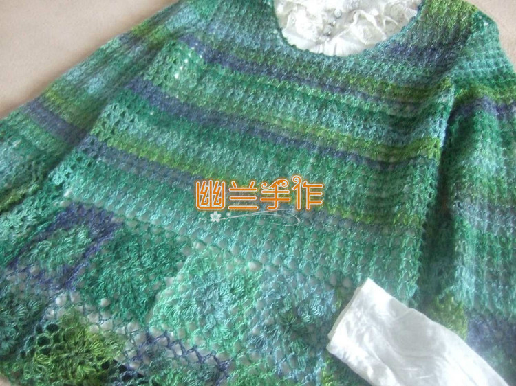含煙翠～～～水墨系列拼花套頭衫18 - 空谷幽蘭 - 指間的溫柔