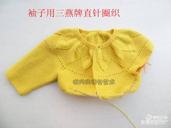 經典葉子1：中性寶寶2件套（2個視頻）----明月的棒針藝術 - 九色鹿旗艦店 - 九色鹿的BLOG