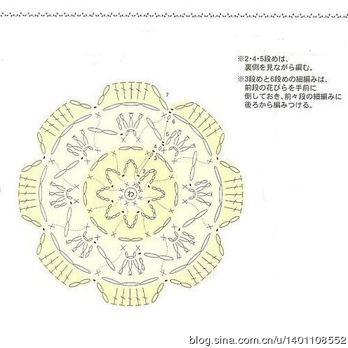 正反交替鉤立體小花(過程圖+文字說明+圖解) 正反交替鉤立體小花(過程圖+文字說明+圖解)
