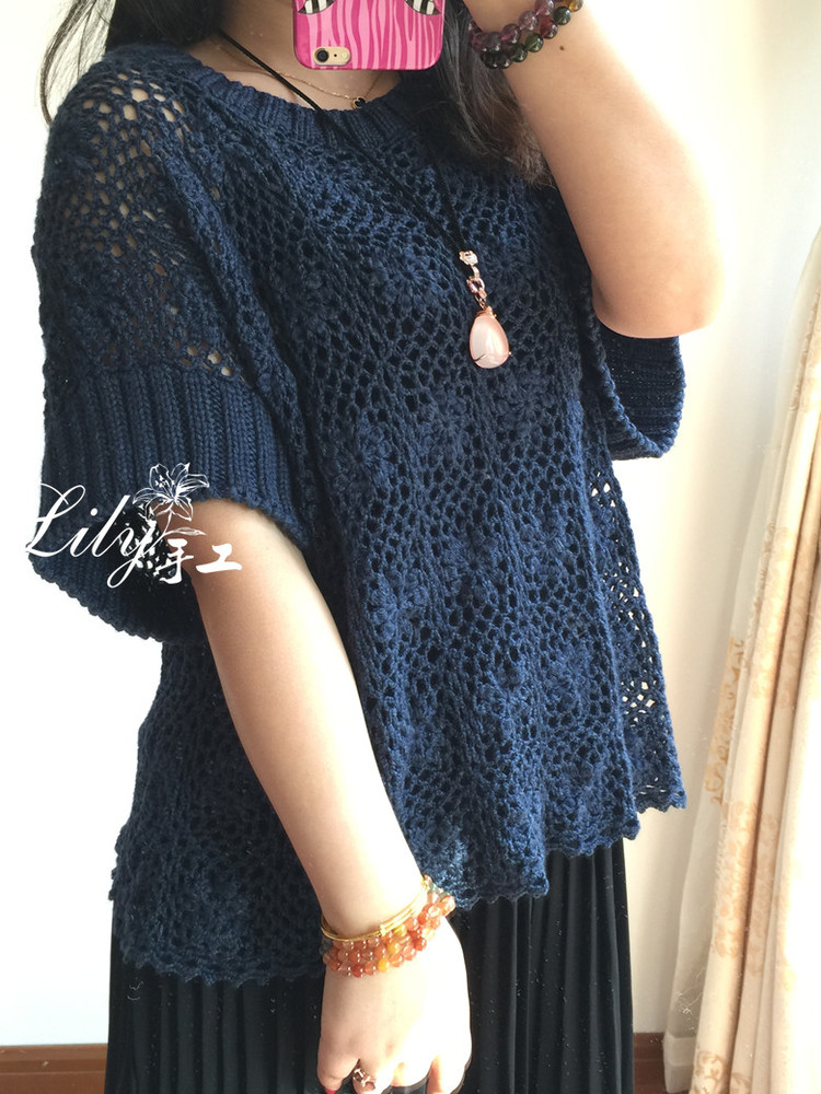 【Lily手工】--隨風(fēng)--百搭的拼花罩衫 - Lily - Lily的手工編織天地