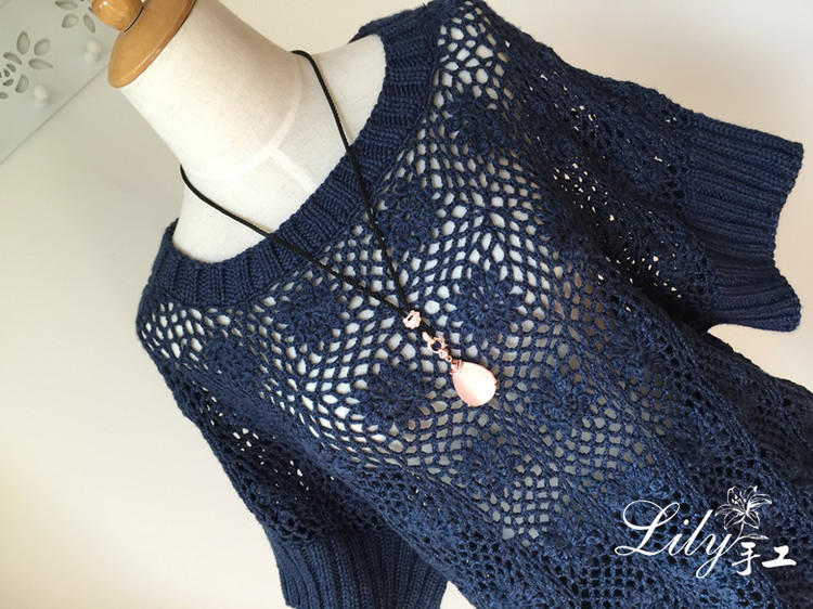 【Lily手工】--隨風(fēng)--百搭的拼花罩衫 - Lily - Lily的手工編織天地