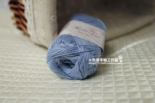 蘭黛~~~珍珠絲麻---短袖中長蔥--014 - 碧海---纏夢 - 天香手編工作室