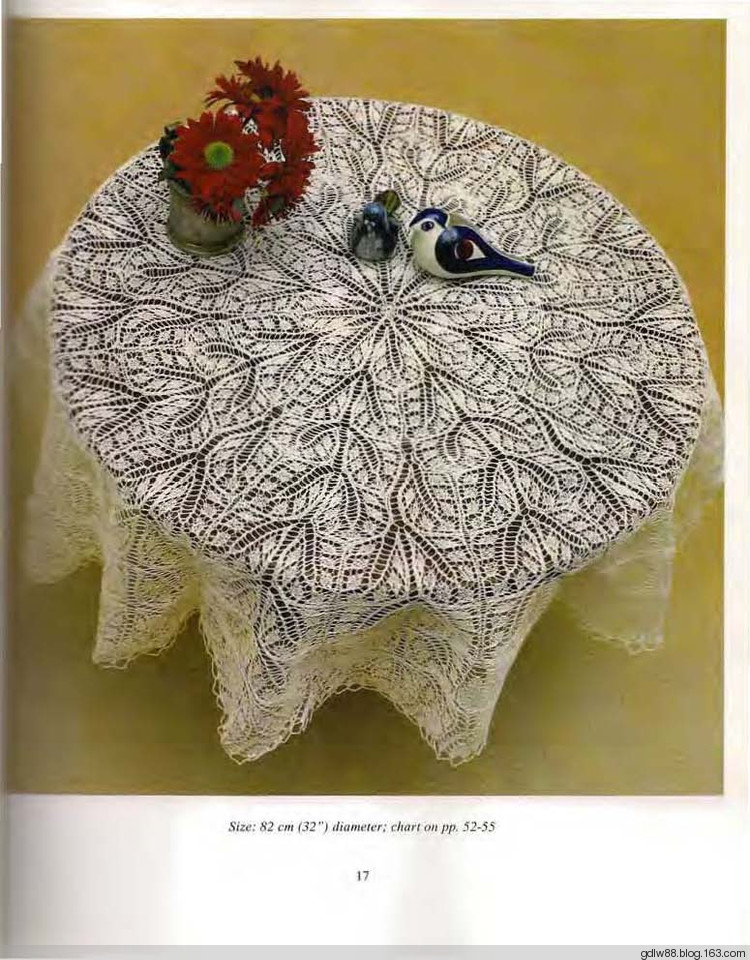 Knitted lace designs of Herbert(1) - 木棉花 - 雨茫茫，霧茫茫，盼望花開，花已落……