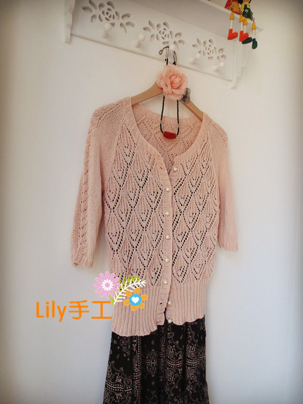 【Lily手工】--雀羽--百搭時(shí)尚小開衫--疙瘩群作業(yè)之二 - Lily - Lily的手工編織天地