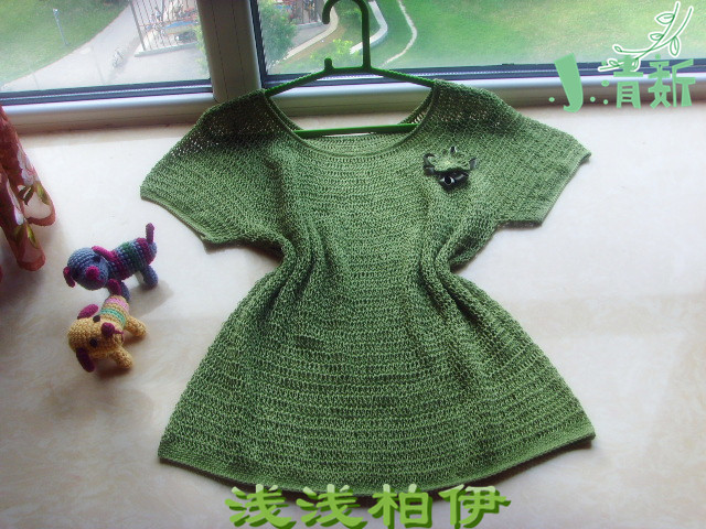 夏日小清新鉤衣——荷風(fēng)（2014.29） - 淺淺柏伊 - 淺淺柏伊