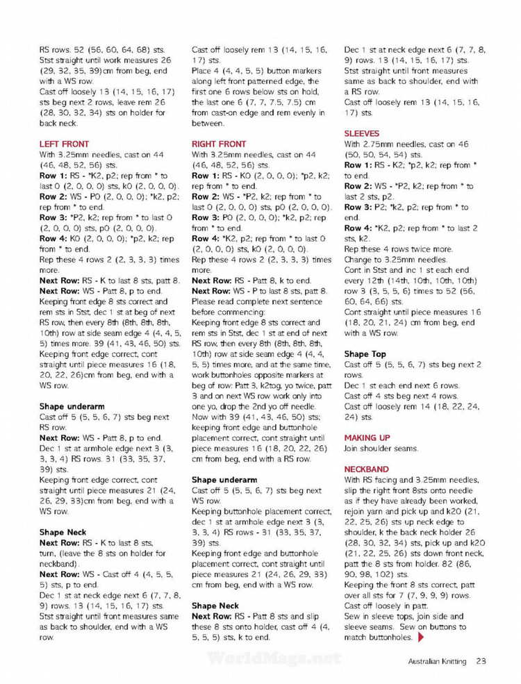 Australian Knitting Volume 8 №1 2016 - 輕描淡寫 - 輕描淡寫
