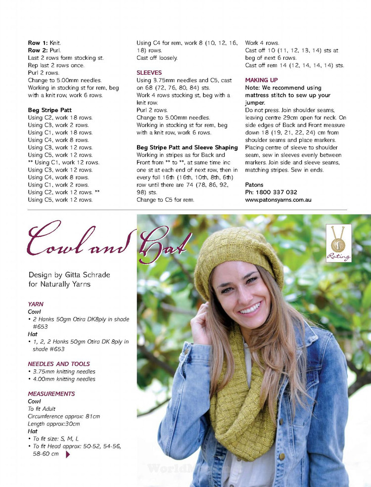 Australian Knitting Volume 8 №1 2016 - 輕描淡寫 - 輕描淡寫