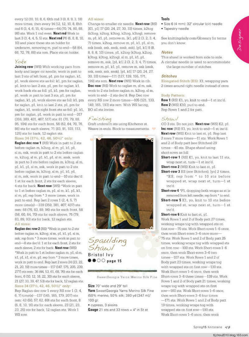 Knitscene 2015 春季 - 紫蘇 - 紫蘇的博客