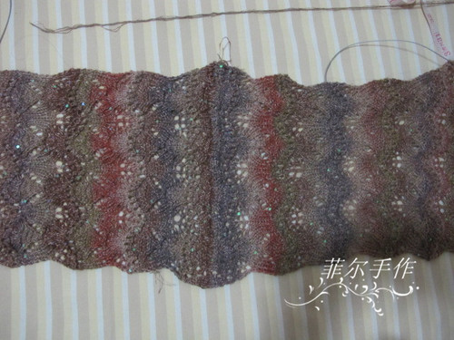 【菲爾手作】敦煌印象---不規(guī)則下擺披肩開衫（美圖+女兒真人秀） - 菲爾 - 菲爾的編織博客