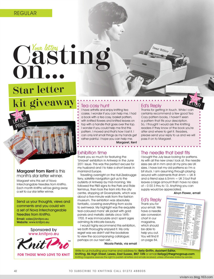 Knitting2011—— Issue 93 - Vivian - Vivian天天向尚