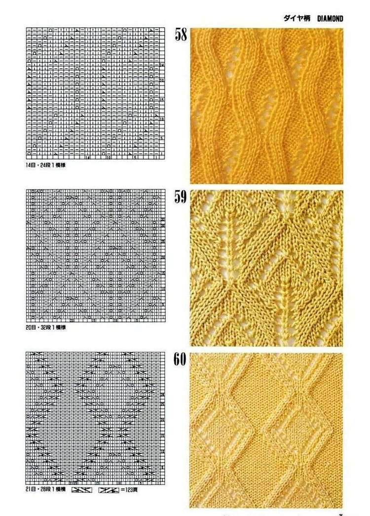 300 Knitting patterns book (鏤空花樣）一 - 非編魚 - 非編魚的博客