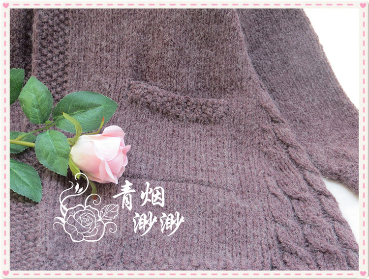 沉醉-----寬松A擺羊開(kāi)衫外套 - 青煙渺渺 - 青煙渺渺