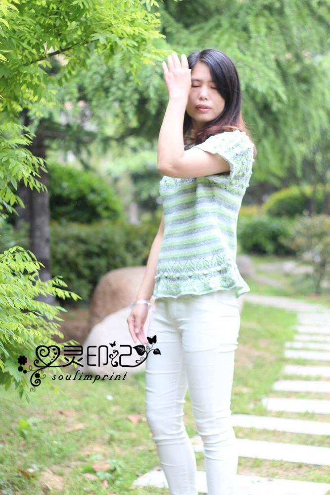 【心靈印記】清風——新志田花邊短袖衫 - 心靈印記 - 指間紗
