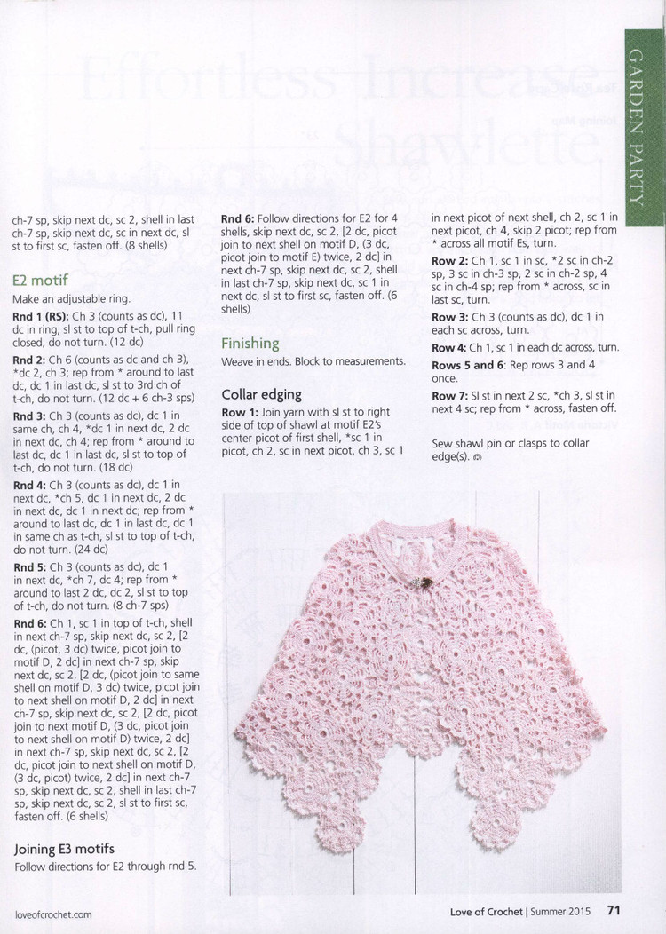 Love of Crochet  Summer 2015 - 輕描淡寫 - 輕描淡寫