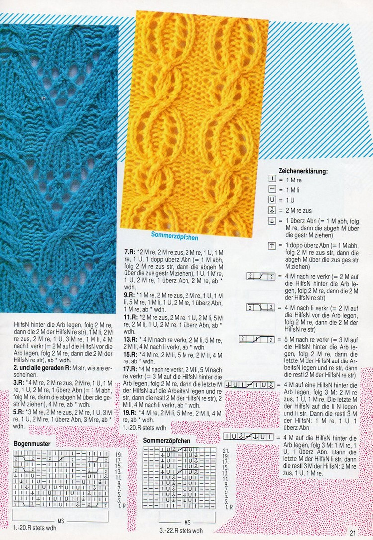 Diana №34  Die schonsten Zopf-Lochmuster - 輕描淡寫(xiě) - 輕描淡寫(xiě)