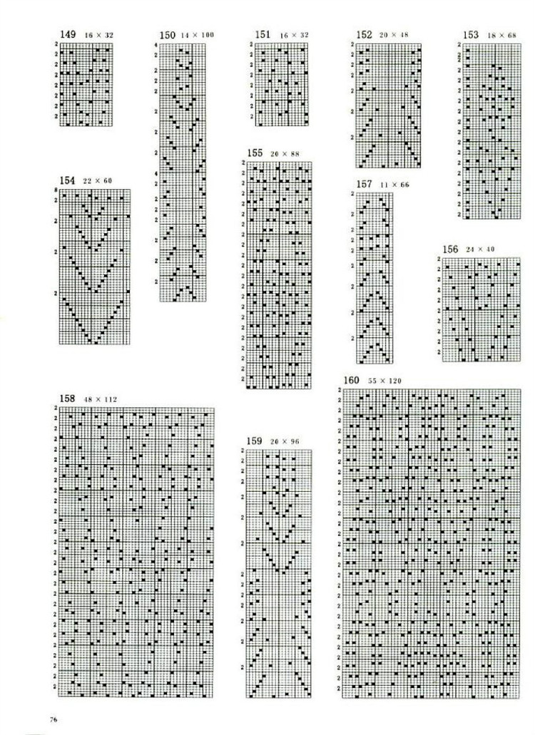 兄弟編織機970花樣書（2）花卡部分 - 暖織 - 2455474221的博客