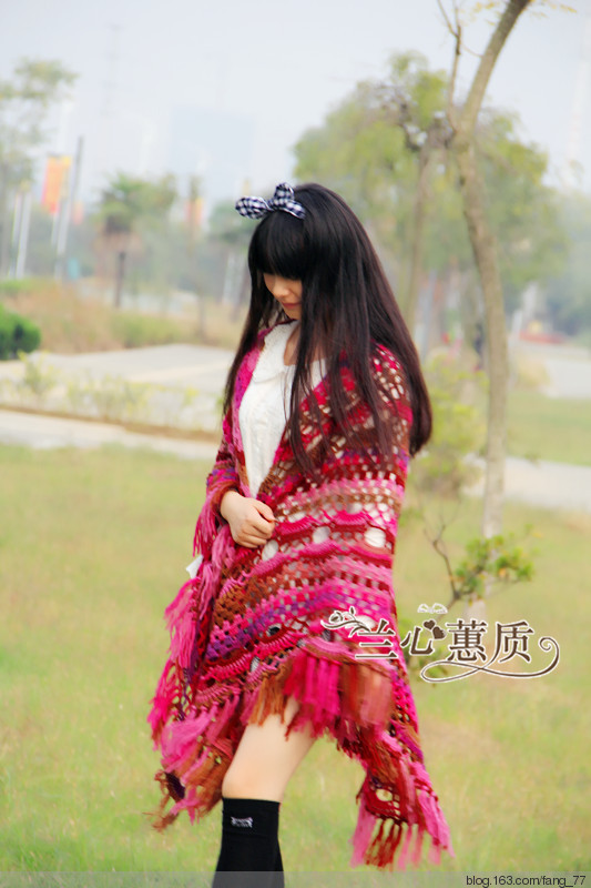 披肩，披肩，還是披肩~~七彩云的哦（蘭心蕙質(zhì)2014） - 蘭心蕙質(zhì) - 蘭心蕙質(zhì)藍(lán)云海