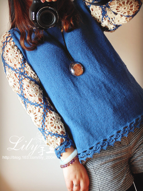 【Lily】--藍(lán)顏-- - Lily - Lily的手工編織天地