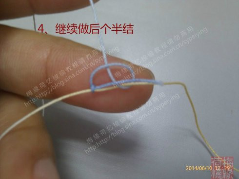 [轉(zhuǎn)載]【原創(chuàng)教程】梅緣荷憶梭編教程之埋線法藏線 - 跳動的毛絨 - 跳動的毛絨博客