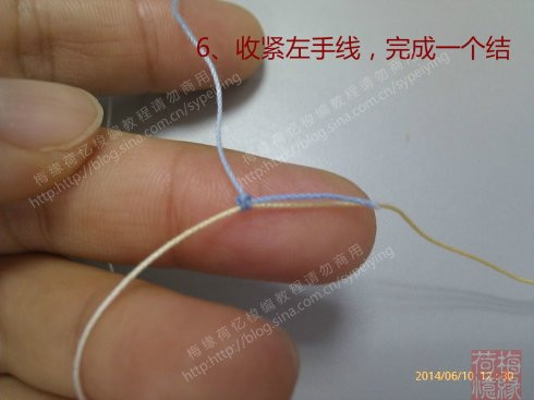 [轉(zhuǎn)載]【原創(chuàng)教程】梅緣荷憶梭編教程之埋線法藏線 - 跳動的毛絨 - 跳動的毛絨博客