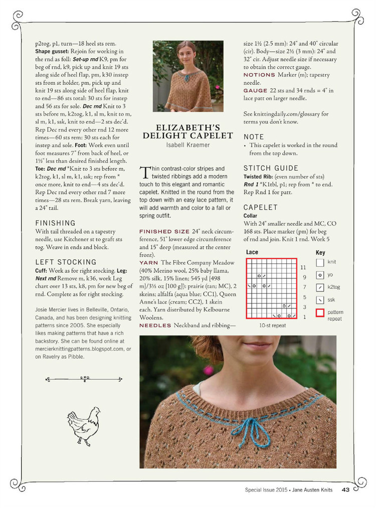 Interweaves Jane Austen Knits  Special Issue2015 - 輕描淡寫 - 輕描淡寫