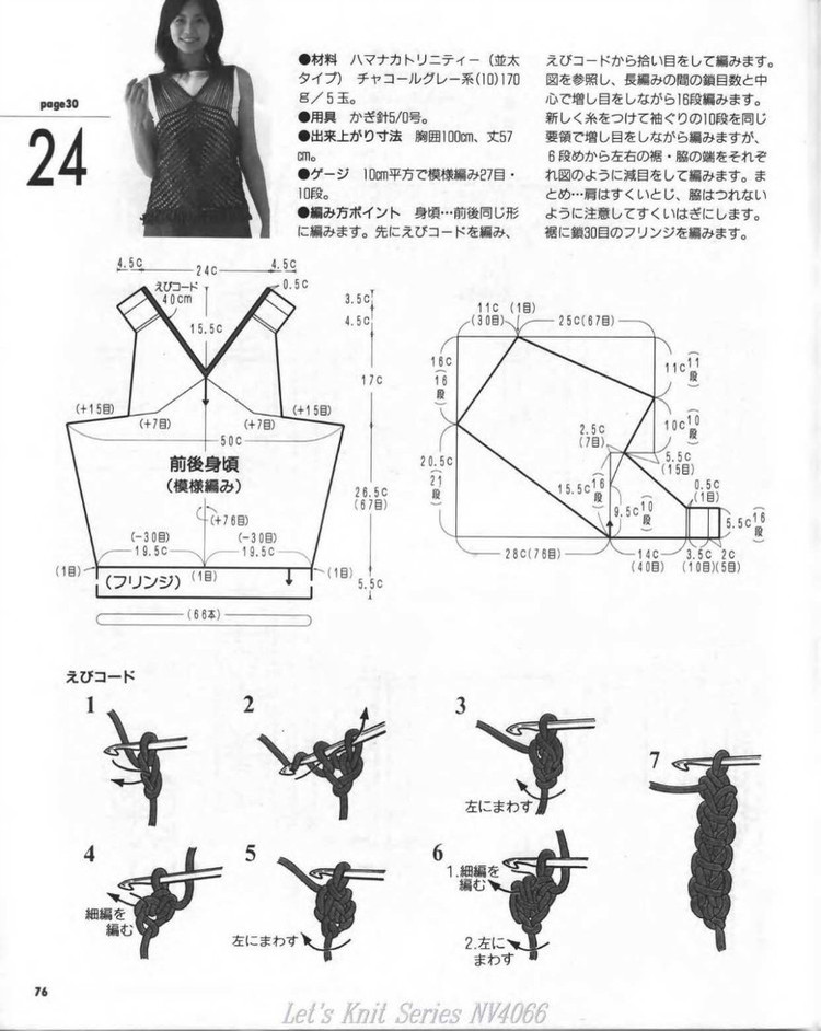 Lets knit series Vol.6 --- 鉤針春夏  (1) - 紫蘇 - 紫蘇的博客