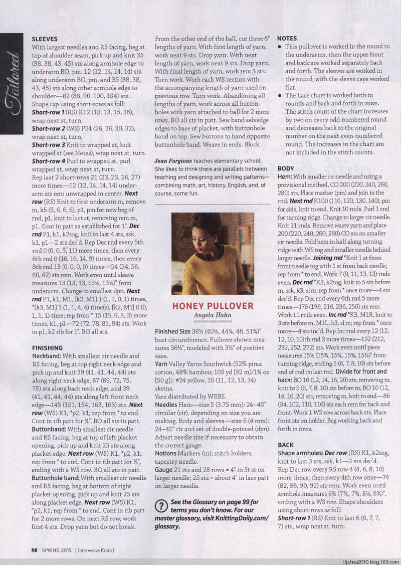 Interweave Knits - Spring 2015 - 紫蘇 - 紫蘇的博客