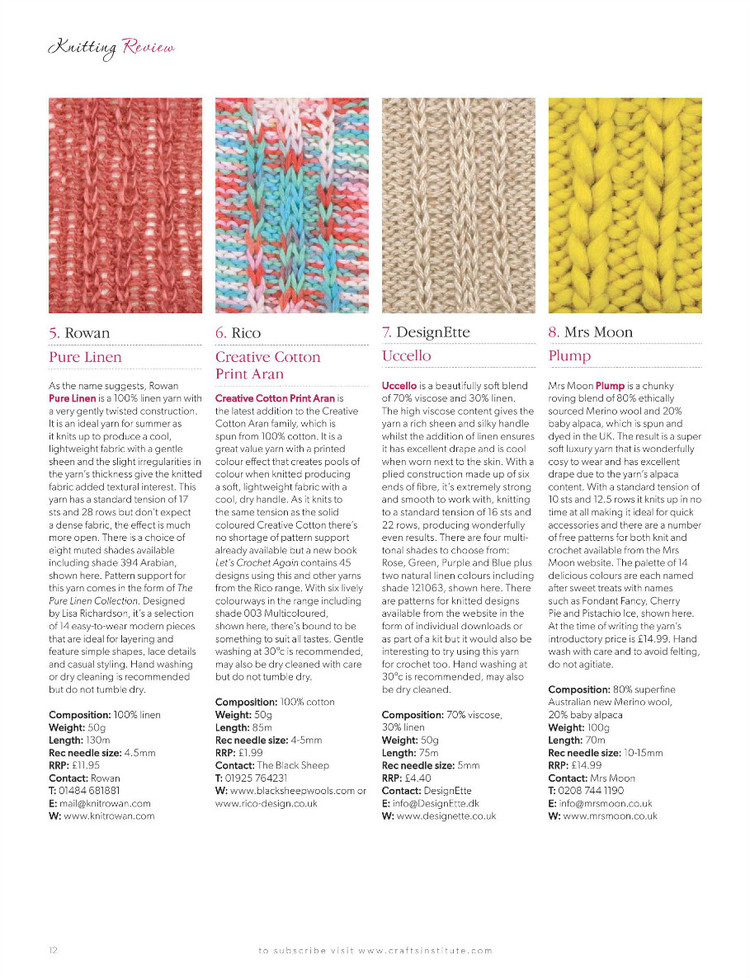 Knitting Magazine  May 2014 - 輕描淡寫(xiě) - 輕描淡寫(xiě)