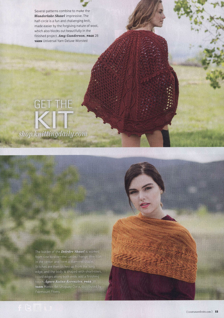 Interweave Knits  Fall 2015 - 輕描淡寫 - 輕描淡寫