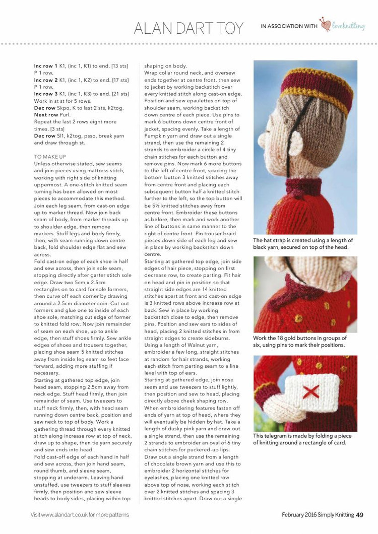 Simply Knitting  February 2016 - 輕描淡寫 - 輕描淡寫