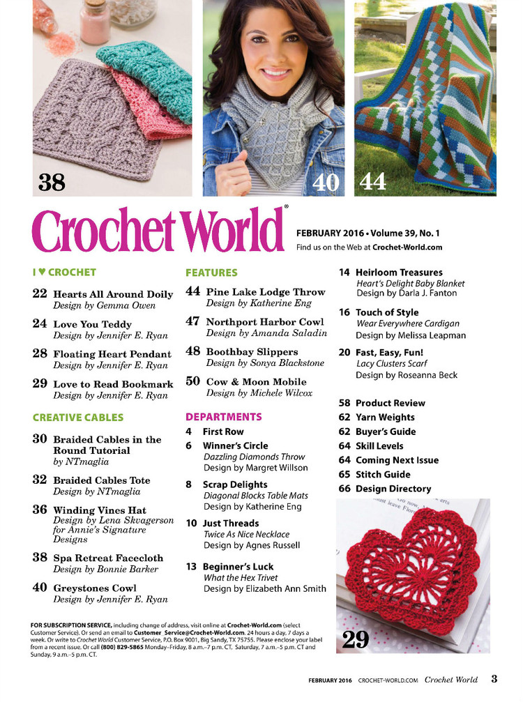 Crochet World Vol.39 №1 2016 - 輕描淡寫 - 輕描淡寫