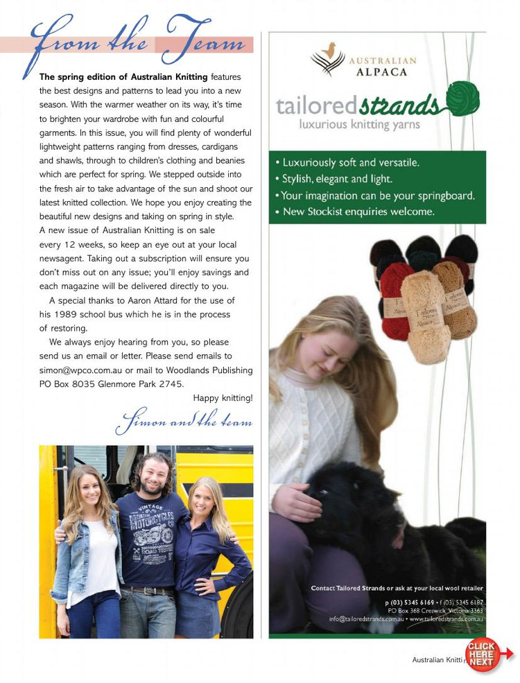 Australian Knitting Volume 7 No 3 2015 - 輕描淡寫 - 輕描淡寫