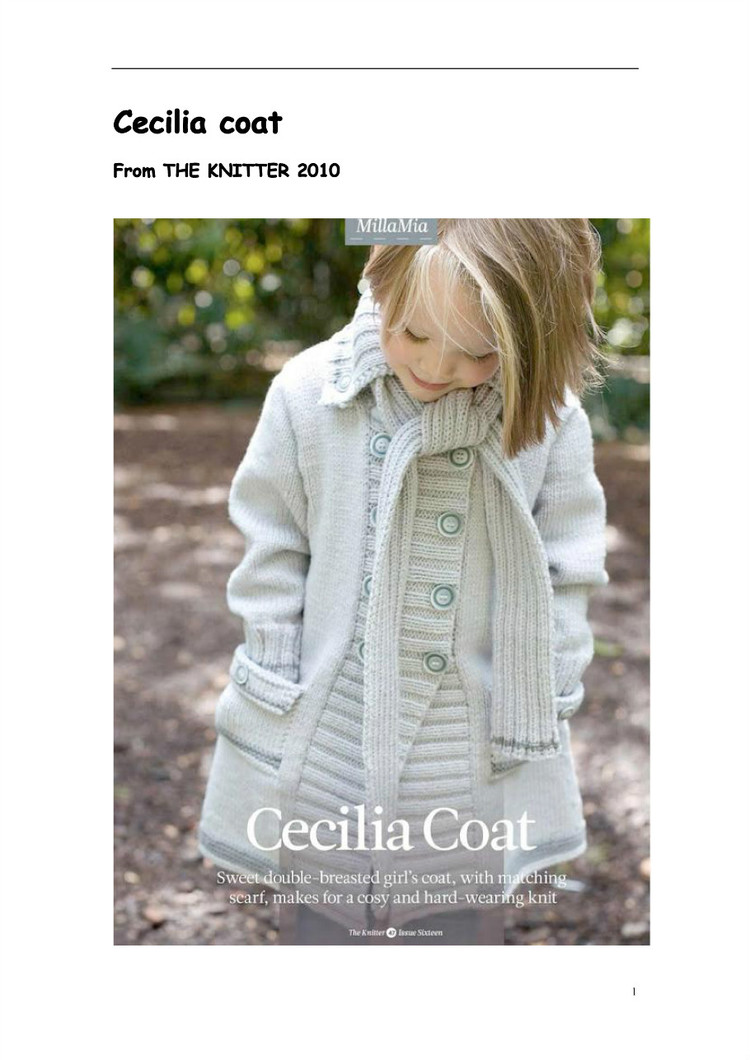 小熊翻譯——Cecilia Coat大牌風(fēng)格兒童大衣 - ferrero1869 - 小熊的天地