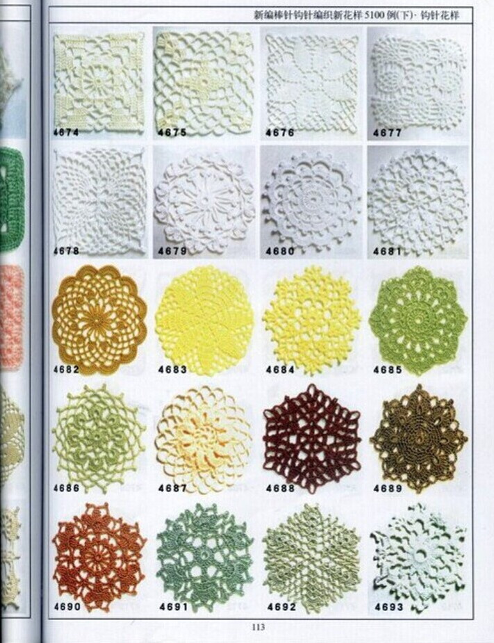 新編棒針鉤針編織新花樣5100例（下）（1） - 壹一 - 壹一的博客