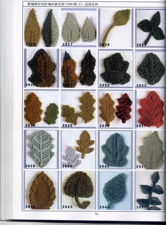 新編棒針鉤針編織新花樣5100例（下）（1） - 壹一 - 壹一的博客