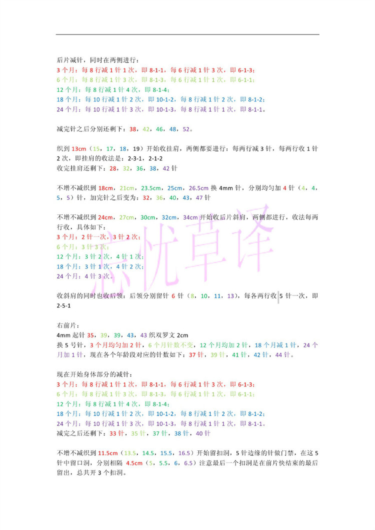 【引用譯文+仿品】phildar 幼童外套 - 壹一 - 壹一的博客