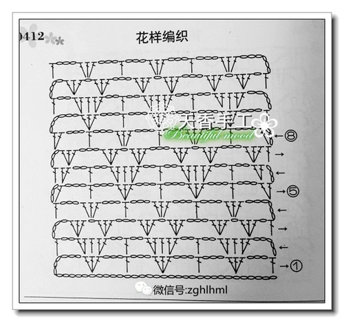 三葉花~~~長(zhǎng)圍巾---08 - 碧海---纏夢(mèng) - 天香手編工作室