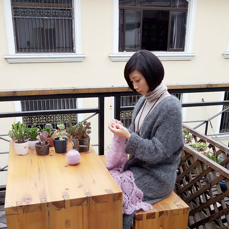 【隨心編織】oversize：超簡(jiǎn)單的大牌開(kāi)衫（附圖解） - 隨心手工編織 - 隨心編織的博客