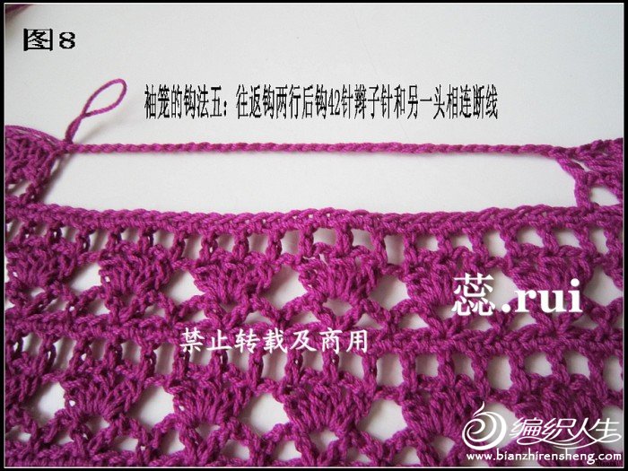 qiaorui作品~紫露草~披肩式馬甲~附教程 圖解。點開即見。